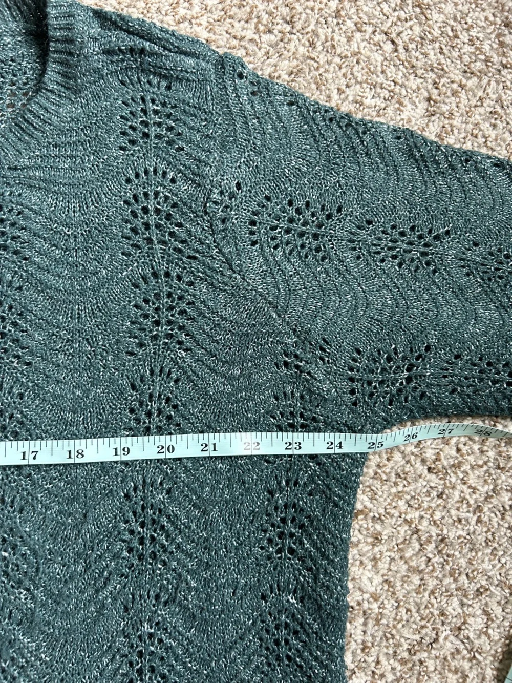 Maurices Teal Knit Crew Scoop Neck Sweater Lightweight Soft Comfy Casual XXL